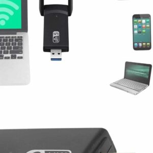 Mbps Wifi Alıcı Kablosuz Wifi Adaptörü Çift Band Çift Antenli