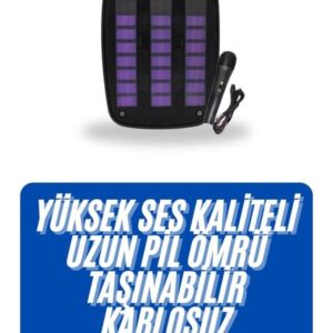 Kablosuz Hoparlör İOS ve Android Uyumlu Şarjlı SD Kart Girişli Bluetooth Hoparlör