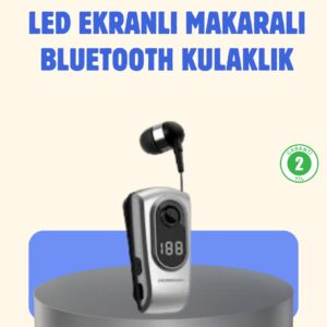 Titreşimli Bluetooth Kulaklık – Uzun Pil Ömrü Dijital Ekranlı Kablosuz Tasarım