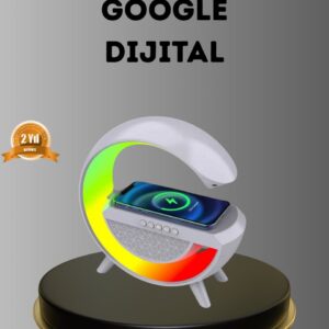 Bluetooth 5.0 Hoparlör – Kablosuz Şarj RGB Gece Lambası ve FM Radyo