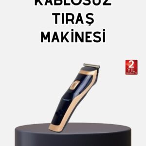 Profesyonel Şarjlı Saç ve Sakal Kesme Makinesi – Unisex 12 mm Ayarlanabilir Başlık