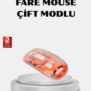 Kablosuz Çift Modlu Mouse – Bluetooth 5.0 + 2.4GHz