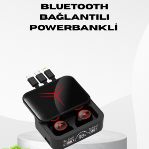 Powerbank Özellikli Bluetooth Kablosuz Kulaklık – Dokunmatik Kontrol Uzun Pil Ömrü Ergonomik Tasarım