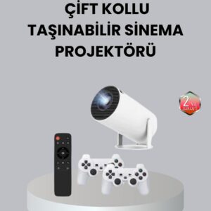 4K Wi-Fi 6 Projeksiyon Cihazı – 10.000+ Oyun Desteği Kablosuz Bağlantı ve Çoklu Giriş Portları