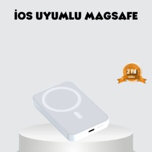 MagSafe Uyumlu Kablosuz Batarya – 27W Hızlı Şarj Destekli Kompakt Güç Bankası
