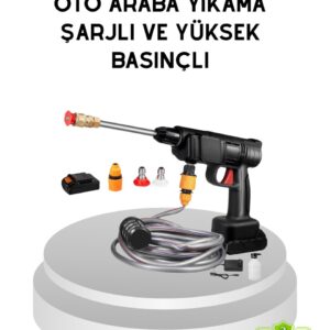 Taşınabilir Akülü Araba Yıkama Makinesi 1.7 MPa Basınçlı ve Ergonomik Tasarımlı