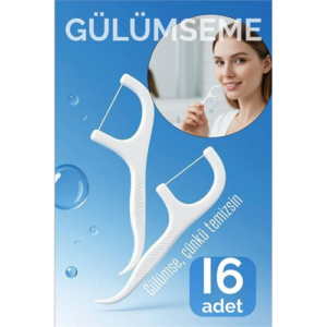 Kürdanlı Diş Ipi 16’lı Paket Pratik ve Hijyenik Ağız Bakım Aracı