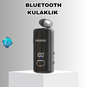 Bluetooth 5.3 Kablosuz Kulaklık Geri Çekilebilir Kablolu ve Ekranlı