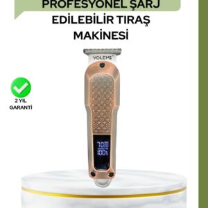 Profesyonel 7000RPM Saç Kesim Makinesi – Type-C Şarjlı LCD Ekranlı 4 Kademeli Ayar