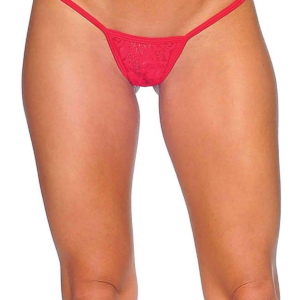 Kırmızı Dantelli Tanga TM1166