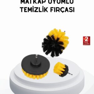 3’lü Matkap Temizlik Fırçası Seti – Banyo Mutfak ve Araç Jantı İçin Etkili
