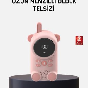 Bebek Telsizi LCD Ekran VOX İki Yönlü İletişim USB Şarj Hafif