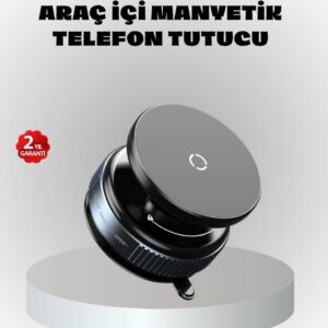 Mıknatıslı Araç Telefon Tutucu Vakum Teknolojili 360° Ayarlanabilir
