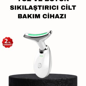 EMS Mikro Akım Yüz ve Boyun Sıkılaştırıcı Cihaz 7000 VPM Titreşim Isı Terapili