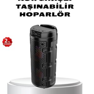 Bluetooth 5.0 Kablosuz Hoparlör Çift Sürücülü Yüksek Ses Kalitesi Kompakt Tasarım