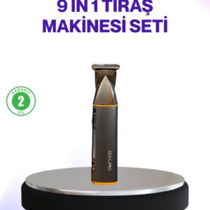 9’u 1 Arada Şarjlı Erkek Bakım Cihazı Saç Sakal Bıyık Ense Trimmer