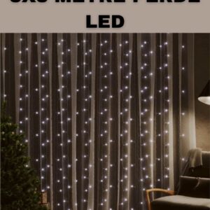3x3 LED Şelale Perde Işık Kutlama ve Dekor Aydınlatması