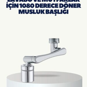 Çok Yönlü Dönebilen Musluk Başlığı 2 Fonksiyonlu Su Akışı
