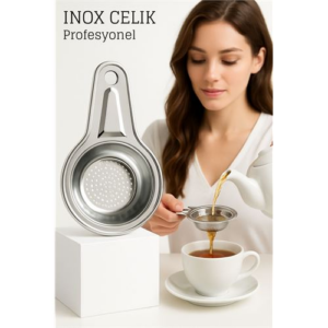 Inox Çelik Çay Süzgeci - Profesyoneller İçin Paslanmaz Çelik