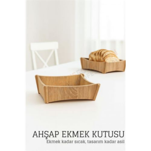 Ahşap Ekmek Kutusu - Doğal Şık ve Fonksiyonel