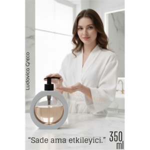 Sıvı Sabunluk – Kırık Beyaz Renk 350 ml Modern Tasarım