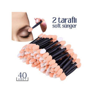 Göz Farı Süngeri 40’lı Paket – Çift Uçlu Profesyonel Makyaj Aplikatörü