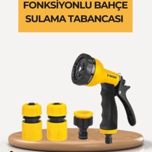 8 Modlu Bahçe Sulama Tabancası Seti Bitki Çiçek Araç Temizleme
