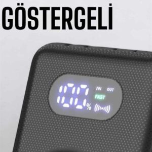 10.000 Mah Powerbank 4 Portlu Hızlı Şarj Dijital Göstergeli