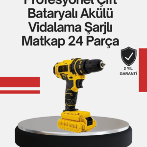 Ergonomik Tasarımlı 12V Matkap | 2 Vitesli LED Aydınlatmalı ve Dayanıklı