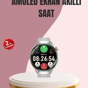 AMOLED Akıllı Saat Gelişmiş Sensörlü – Kadın Sağlığı ve Hatırlatma Özellikli