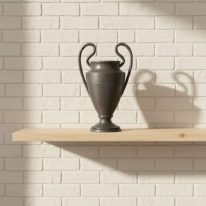 Füme Şampiyonlar Kupası 25cm Modern Dekor Ödül Biblo