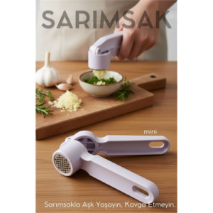 Sarımsak Ezici - Profesyonel Şef Tipi Ergonomik Pres Kıyıcı