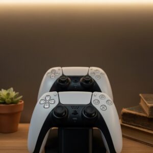 Siyah İkili Gamepad Tutucu 7x18 cm Oyun Aksesuarı