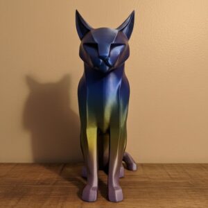 Koyu Rainbow Kedi Biblo Modern Salon ve Raf Dekoru