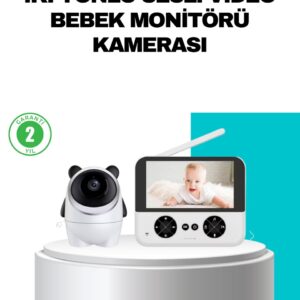 720P Bebek Kamerası Uzaktan Kontrollü Gece Görüşlü Monitör