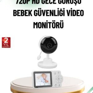 Sesli ve Görüntülü Bebek Kamerası Sıcaklık Takipli