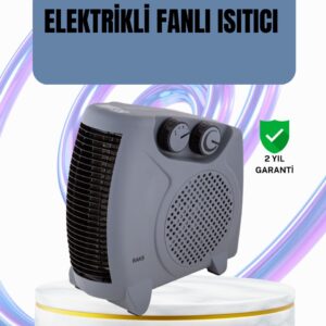 Fanlı Oda Isıtıcısı Termostat Kontrollü Soğuk Hava Üfleme Modu