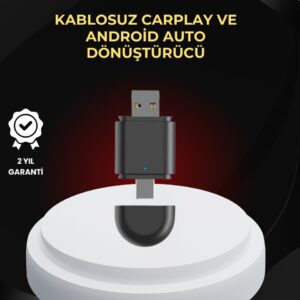 Kablosuz CarPlay ve Android Auto Dönüştürücü – USB-A & Type-C Girişli Akıllı Adaptör
