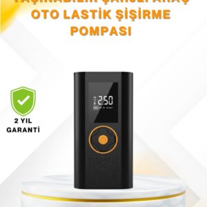 Dijital Göstergeli Taşınabilir Hava Kompresörü Güçlü Şişirme Performansı