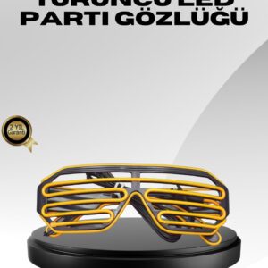 Işıklı Tasarımlı LED Gözlük Eğlence Aksesuarı