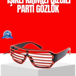 Dikkat Çeken Tasarımlı LED Işıklı Eğlence Gözlüğü