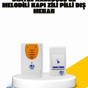 Kablosuz Kapı Zili Kolay Kurulumlu Modern Kullanım