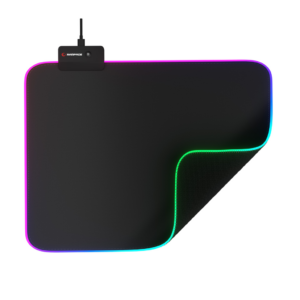Rampage MP-23 BLITZ M RGB 252x328x3mm RGB Led Gaming MOUSE PAD (Siyah)(1923)