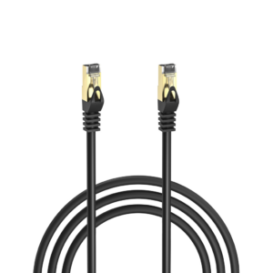 S-LINK MM-CAT702 CAT7 Patch 2Mt Gold Uçlu FTP CCA Ağ Bağlantı Kablosu (Siyah)(1923)