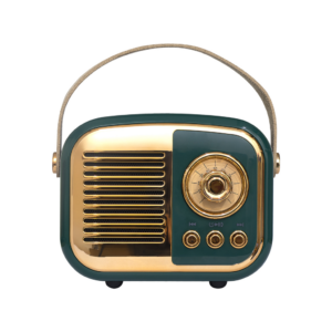 MIKADO MD-24BT Echoes Yeşil 3W Taşınabilir USB/TF Kart/Bluetooth 800mAh Klasik Retro Müzik Kutusu(1923)