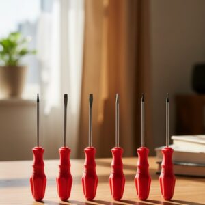 Düz ve Yıldız Başlıklı 7li Tornavida Seti Ergonomik Tutma