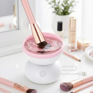 Elektrikli Makyaj Fırçası Temizleyici USB ile Çalışan Otomatik Fırça Yıkama Makinesi