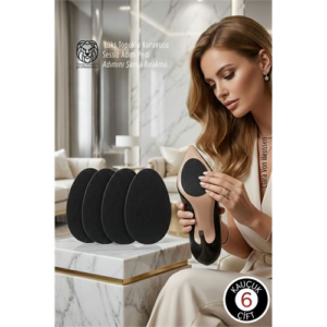 Premium Kauçuk Ayakkabı Kaydırmazı - Lüks Topuklu Koruyucu & Sessiz Adım Pedi 6 ÇİFT