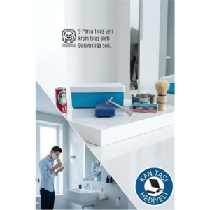 Geleneksel Tıraş Seti - 9 Parça Tıraş Kutulu Set