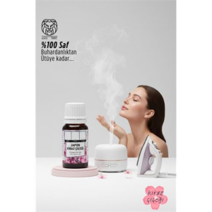 0 Saf Japon Kiraz Çiçeği Esansı - Ütü Buhardanlık ve Koku Makineleri İçin 10 ml
